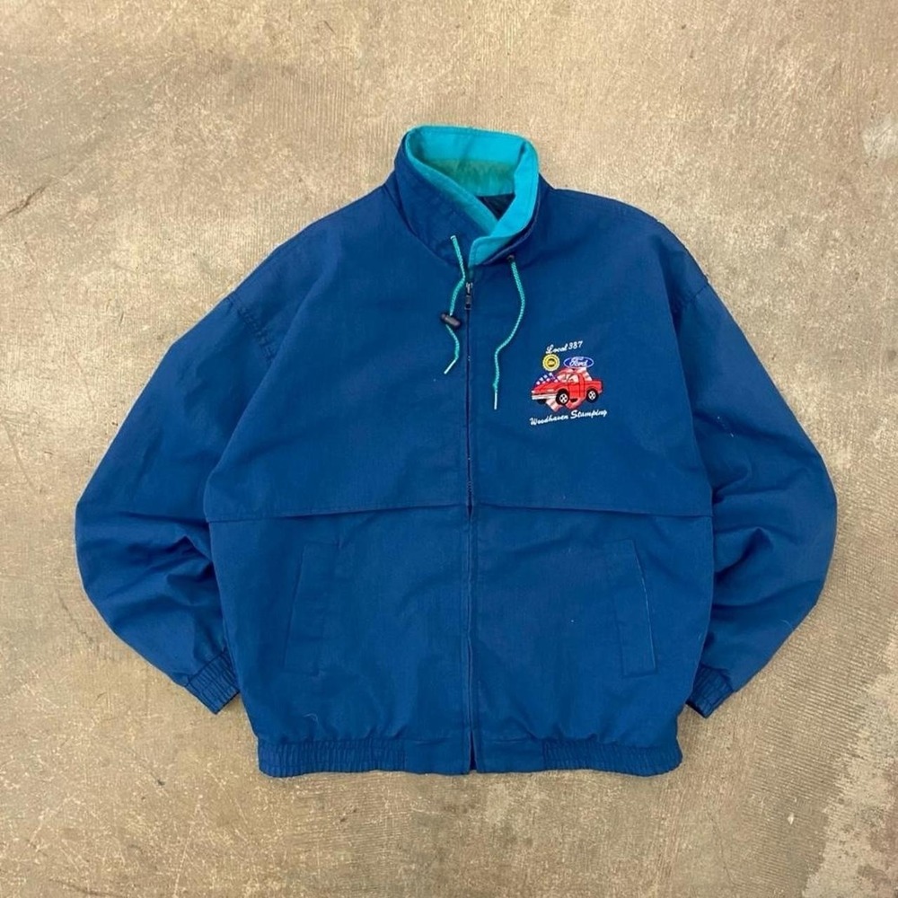Vintage 90s Ford Pickup Truck California Imperial Workwear Union Full Zip Jacket